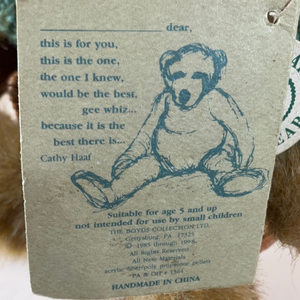 Boyd’s Bear Mrs Trumbull w/ Wicker Chair - Picture 10 of 13